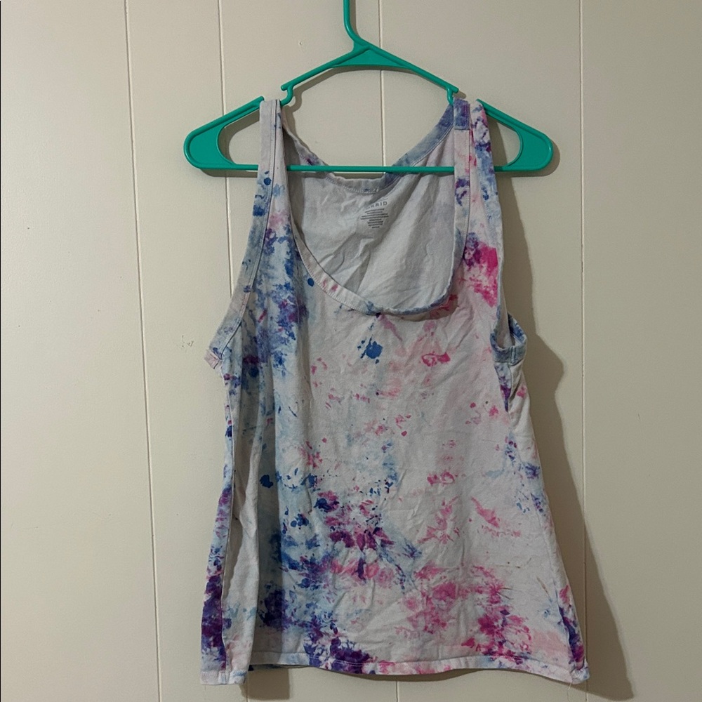Torrid Multicolor Tie-Dye Tank Top